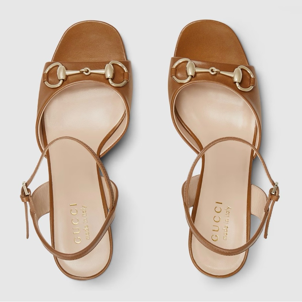 Gucci Women's Brown Leather Sandals